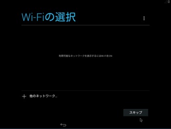 Android x86 初期設定画面3