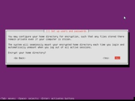 Ubuntu  インストール ホーム暗号化