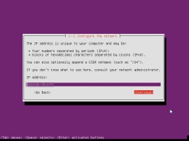 Ubuntu  インストール IPアドレス設定