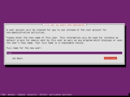 Ubuntu  インストール ユーザ